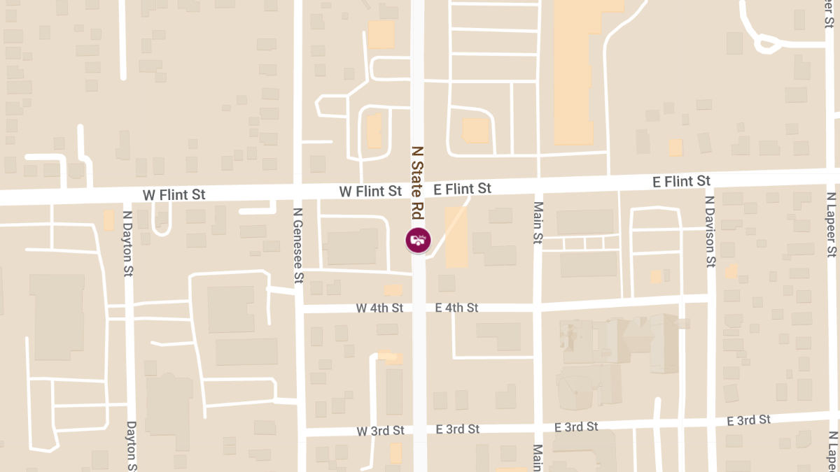 Injury Crash Reported at N State St & E Flint St