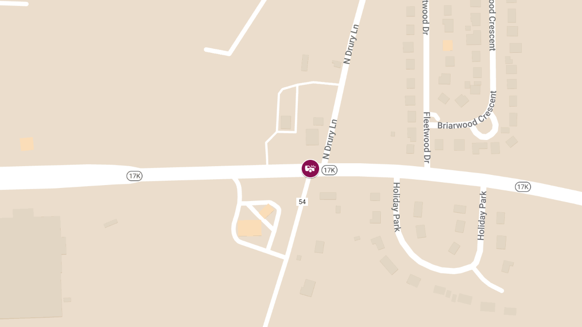 Injury Crash Reported at Rt. 17K & North Drury Ln