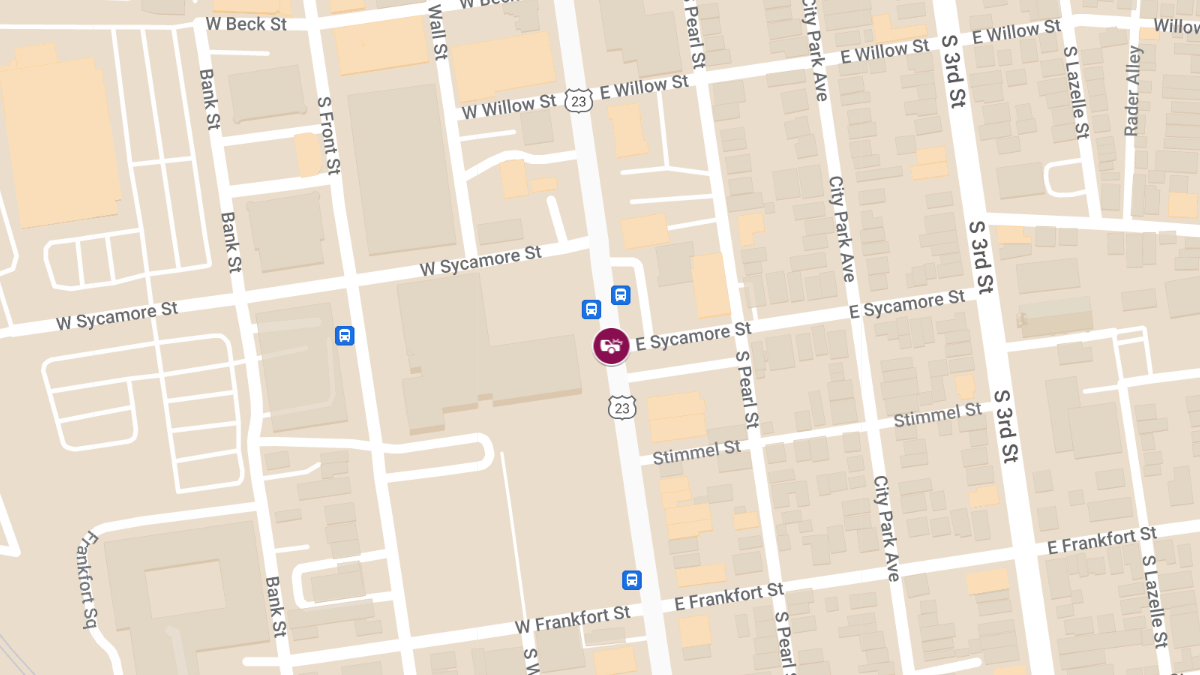 Injury Crash Reported at S High St & W Sycamore St