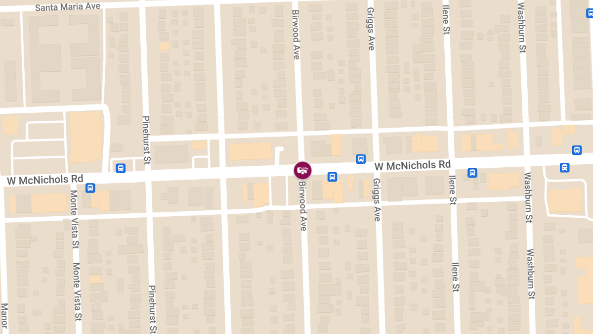 Injury Crash Reported at W McNichols Rd & Birwood Ave