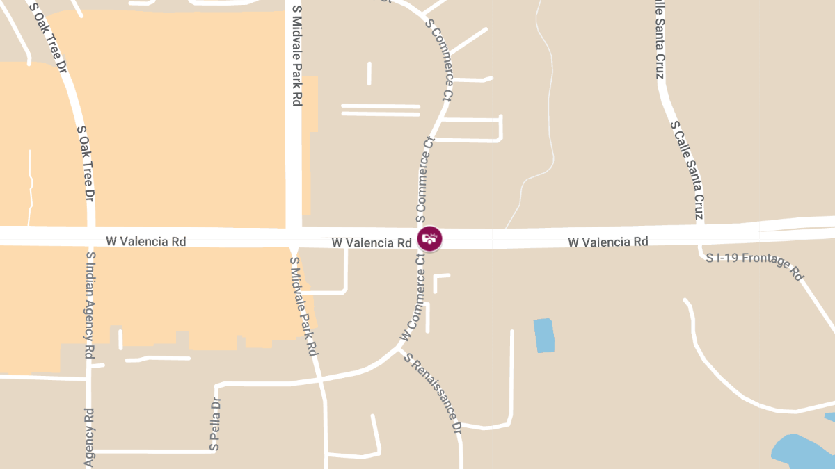 Injury Crash Reported at W Valencia Rd and S Commerce Ct