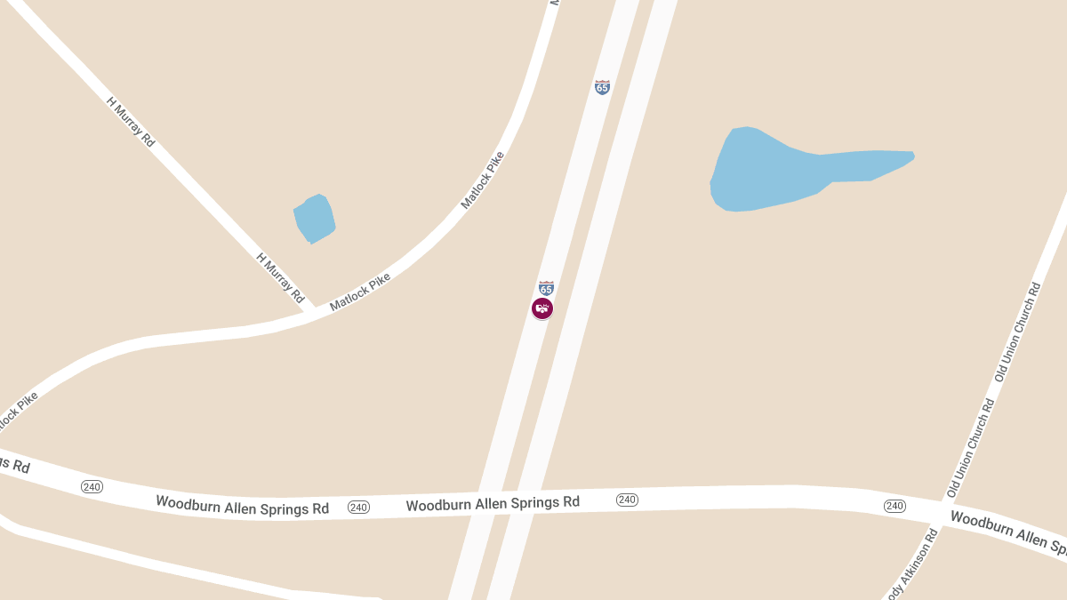 Injury Crash Reported on I-65 NB at MM 22