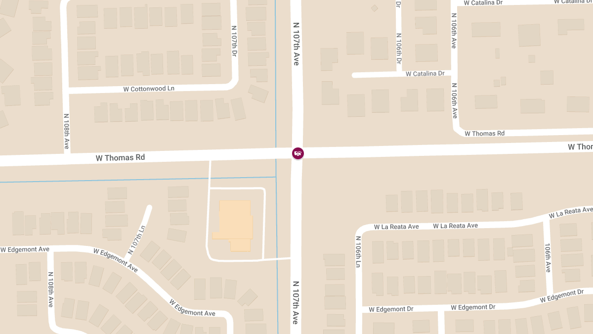 Injury Crash at 107th Ave & Thomas Rd