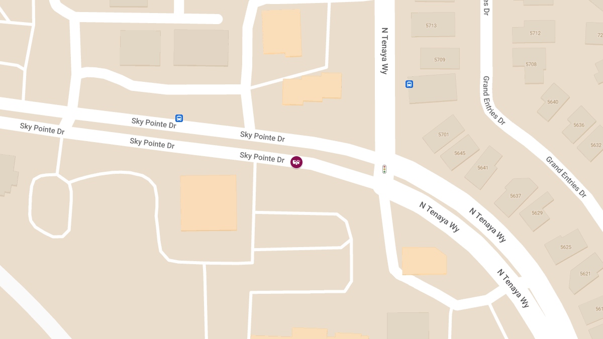 Injury Crash at 5750 Sky Pointe Dr