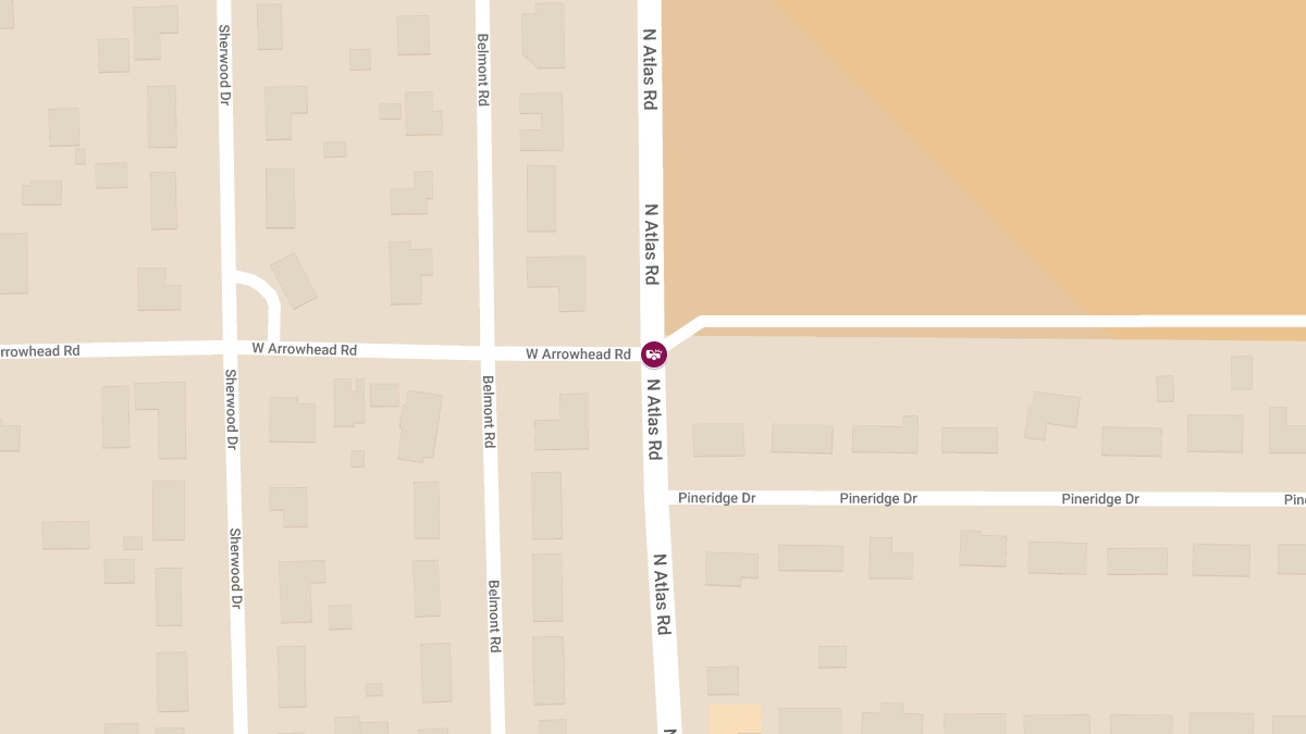 Injury Crash at Atlas Rd & Arrowhead Rd