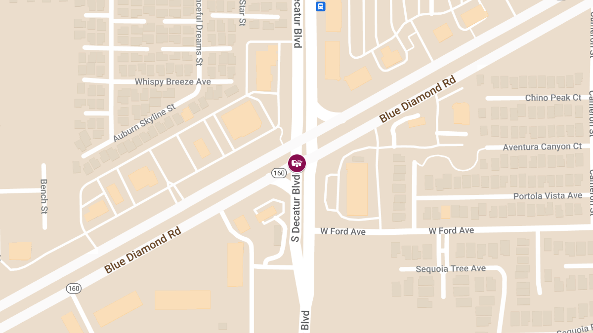 Injury Crash at Blue Diamond Rd & S Decatur Blvd