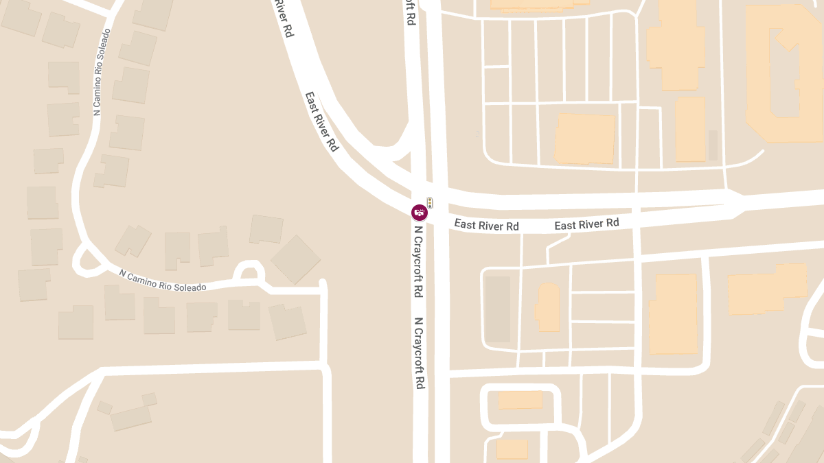 Injury Crash at River Rd and Craycroft Rd