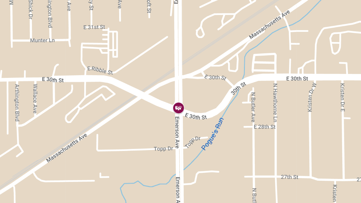 Injury Crash at E 30th St & N Emerson Ave