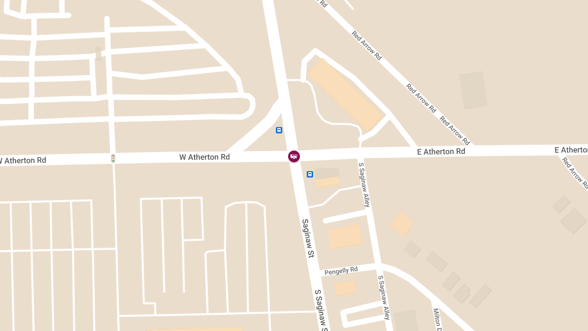 Injury Crash at E Atherton Rd & S Saginaw St