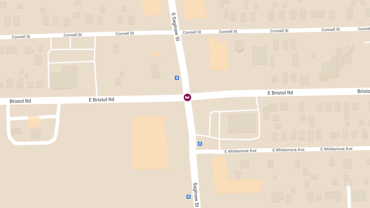 Injury Crash at E Bristol Rd & S Saginaw St
