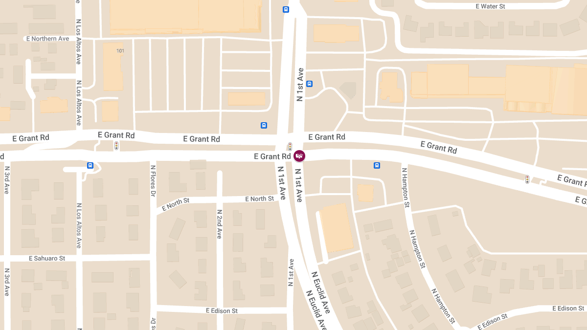 Injury Crash at E Grant Rd & N 1st Ave in Jefferson Park