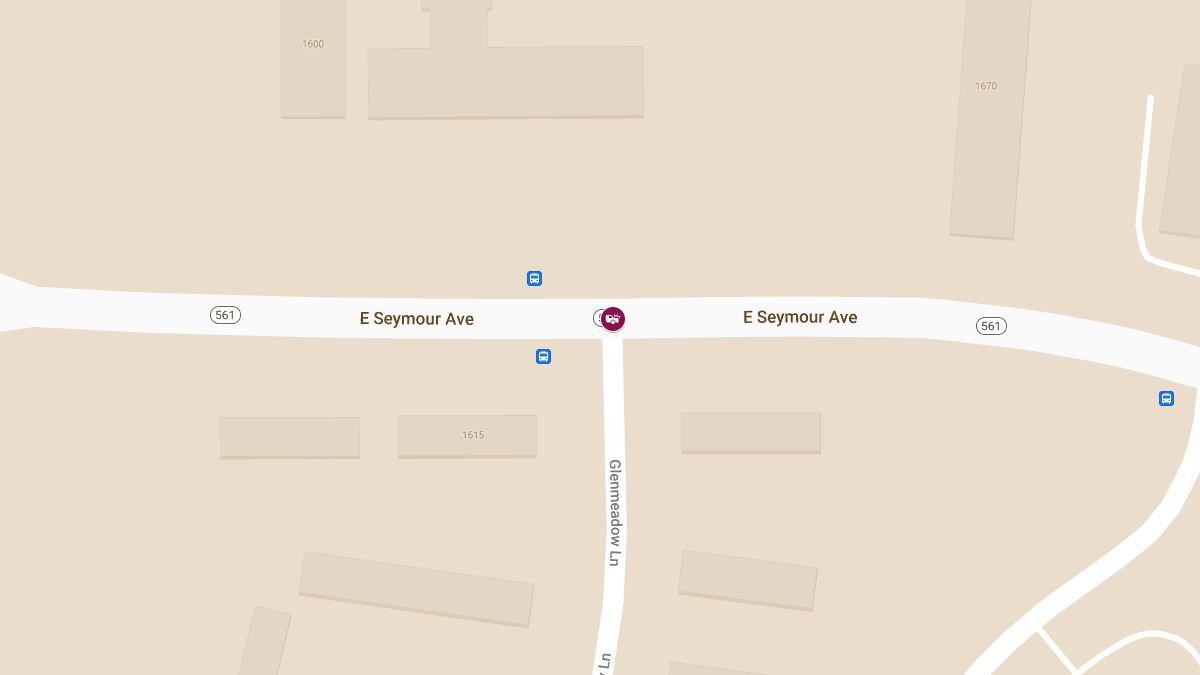 Injury Crash at East Seymour Ave & Glenmeadow Ln