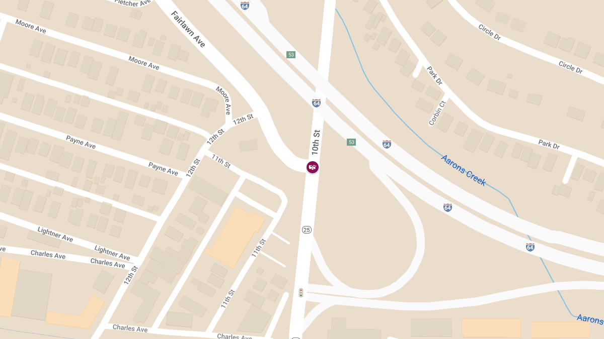 Injury Crash at Fairlawn Ave and 10th St