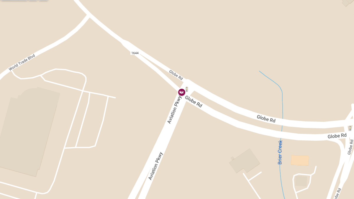 Injury Crash at Globe Rd & Aviation Pkwy
