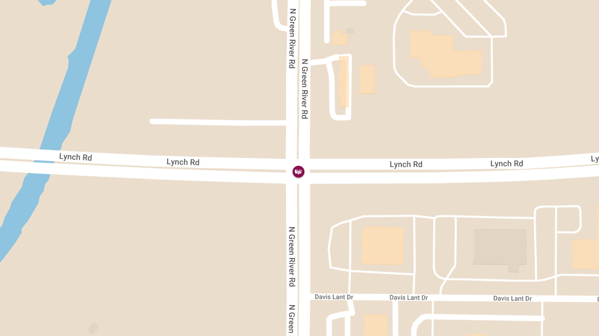 Injury Crash at Green River Rd & Lynch Rd