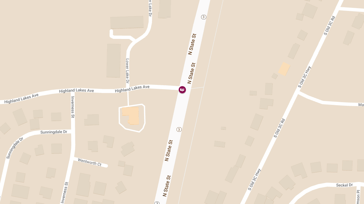 Injury Crash at Highland Lakes Ave & State Route 3