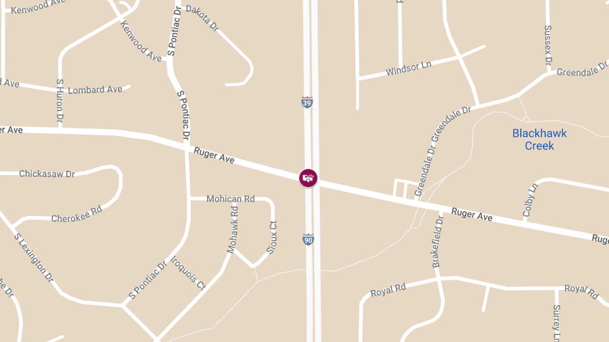 Injury Crash at Hwy 173 & I-90