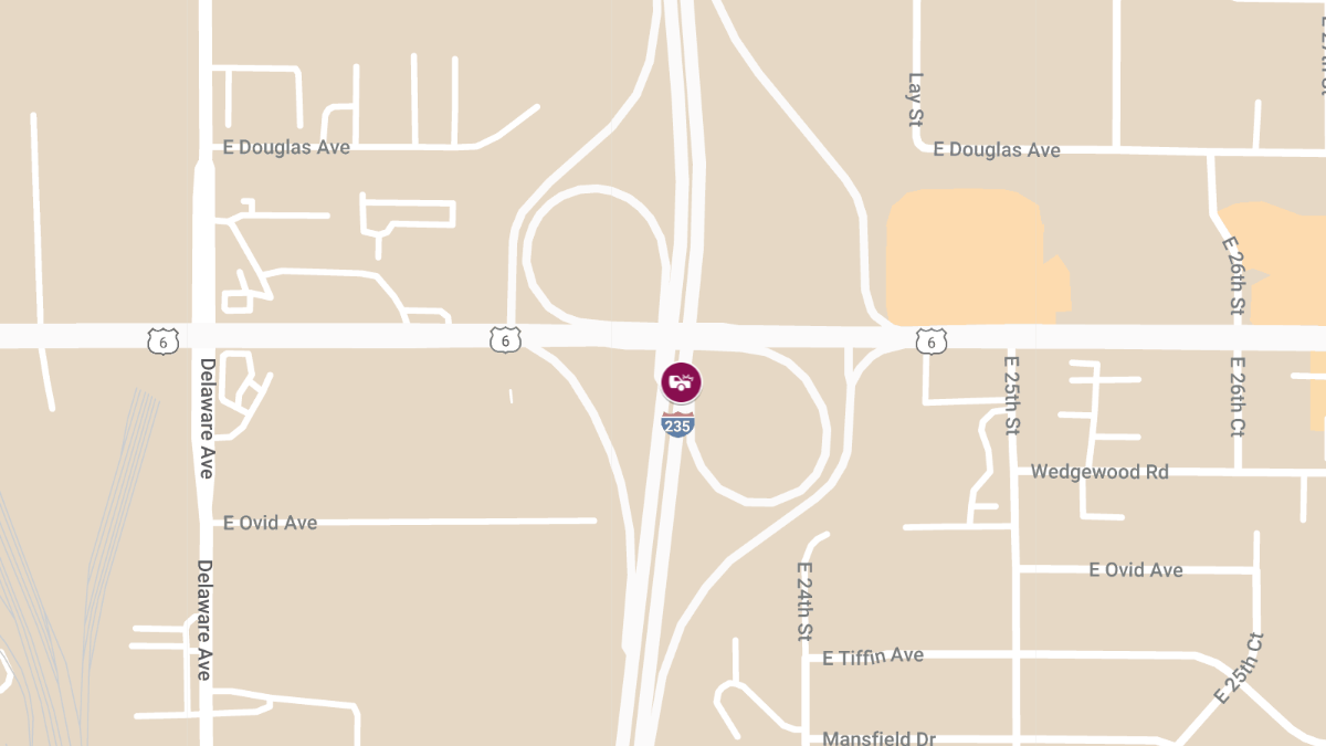Injury Crash at I-235 and Euclid Ave