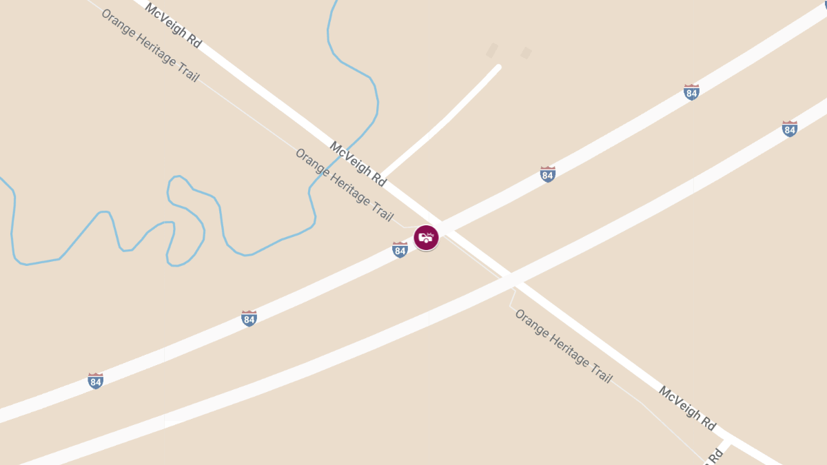 Injury Crash at I-84 Exit 39 Off-Ramp