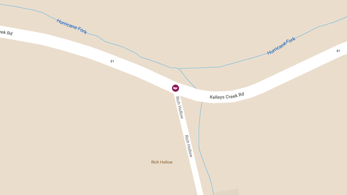 Injury Crash at Kelleys Creek Rd and Rich Hollow Rd