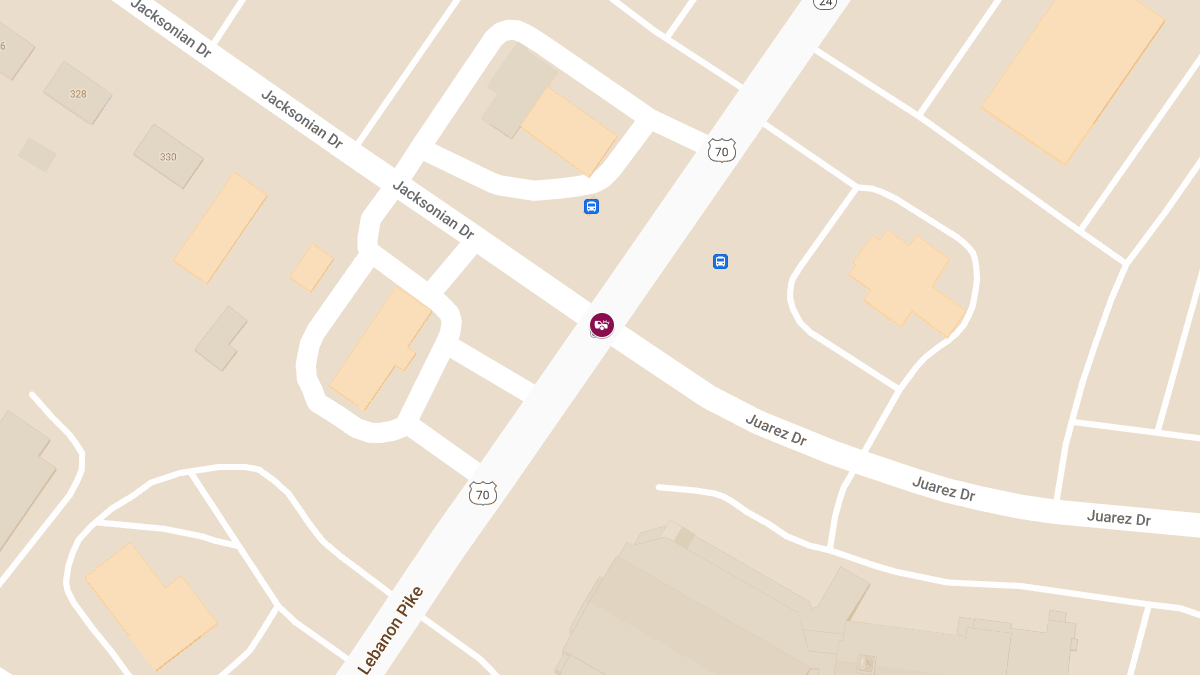 Injury Crash at Lebanon Pike & Juarez Dr