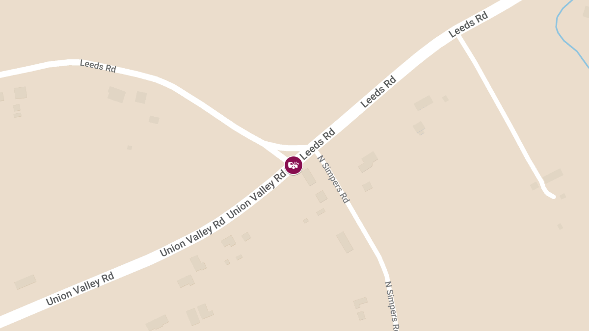 Injury Crash at Leeds Rd & Union Valley Rd