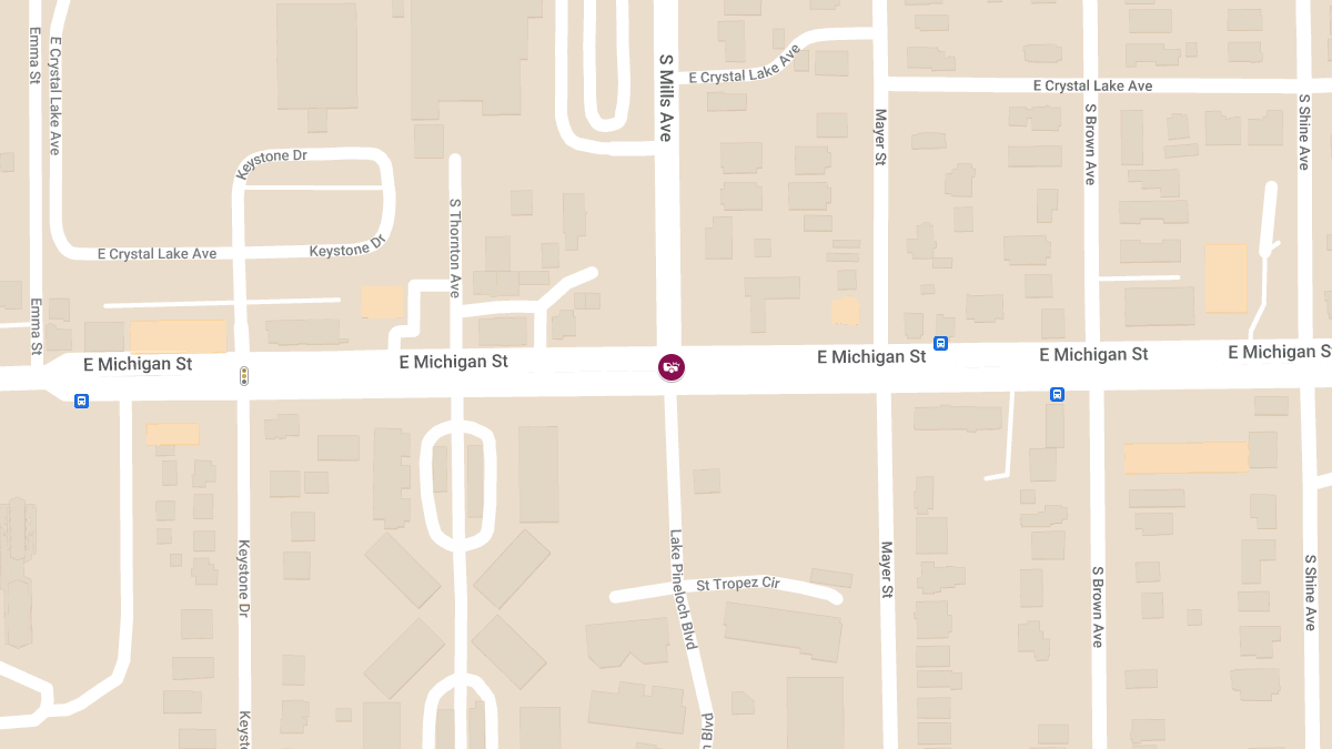 Injury Crash at Michigan St E & S Mills Ave