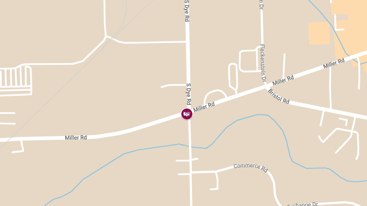 Injury Crash at Miller Rd & S Dye Rd