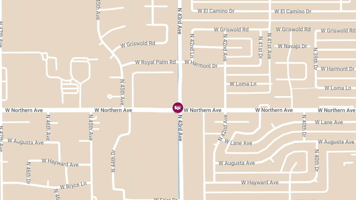 Injury Crash at N 43rd Ave & W Northern Ave