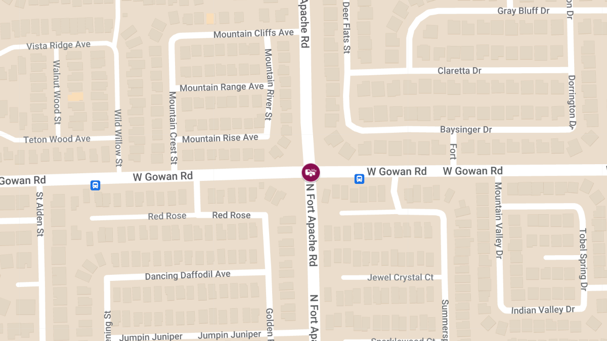 Injury Crash at N Fort Apache Rd & W Gowan Rd