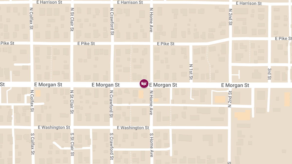 Injury Crash at N Home Ave & E Morgan St