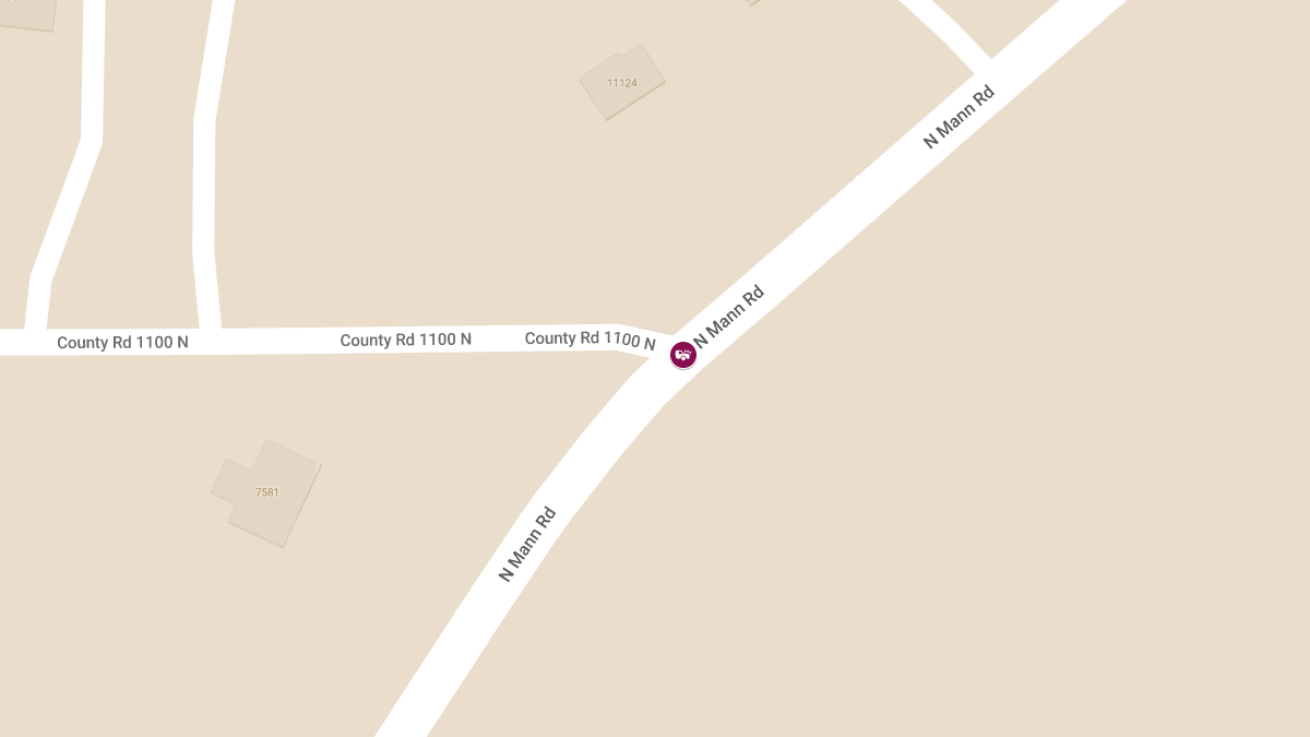 Injury Crash at N Mann Rd & E Spring Lake Rd