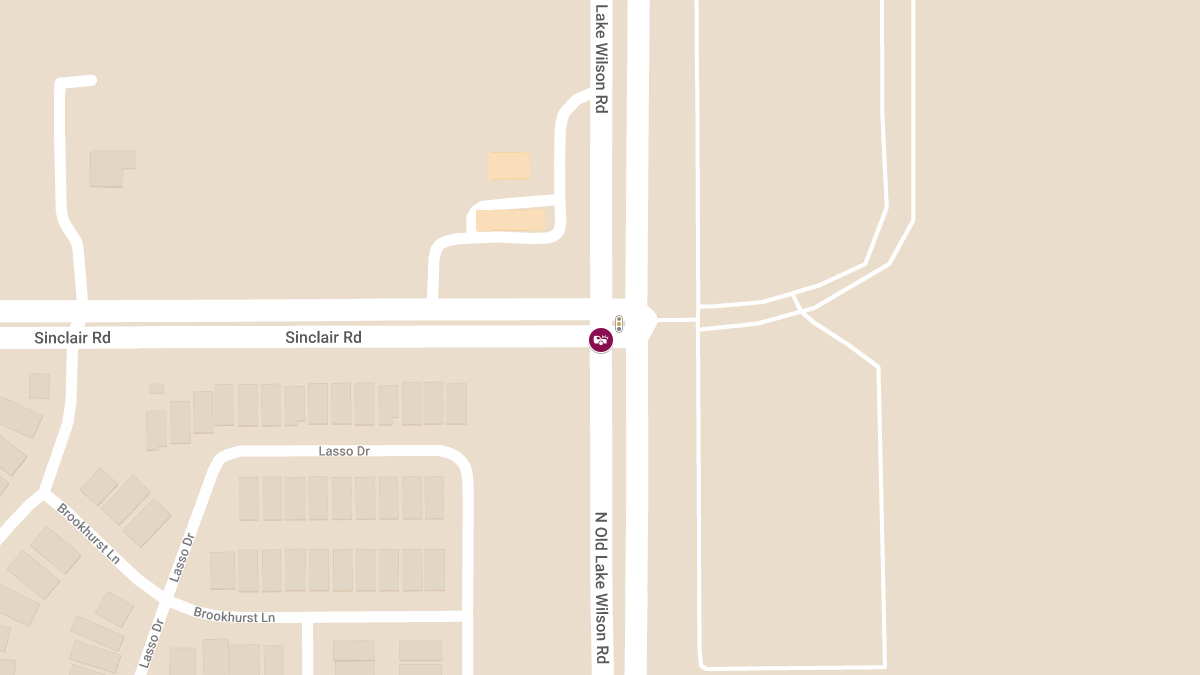 Injury Crash at N Old Lake Wilson Rd & Sinclair Rd