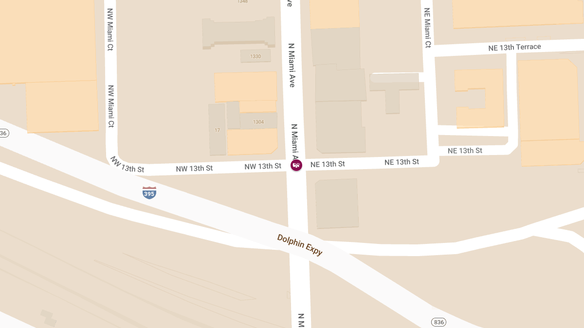 Injury Crash at NW 13th St & N Miami Ave