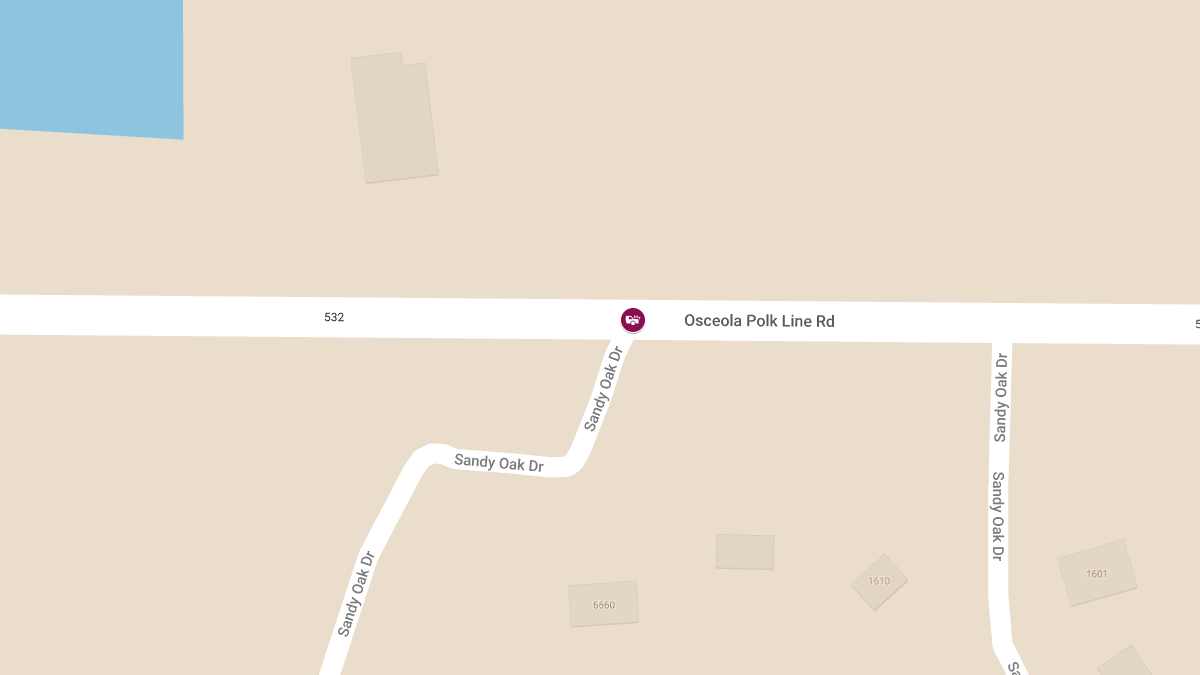 Injury Crash at Osceola Polk Line Rd & Sandy Oak Dr