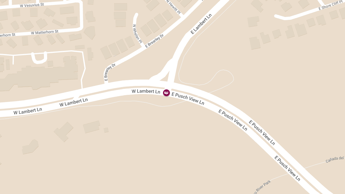 Injury Crash at Pusch View Ln & Lambert Ln