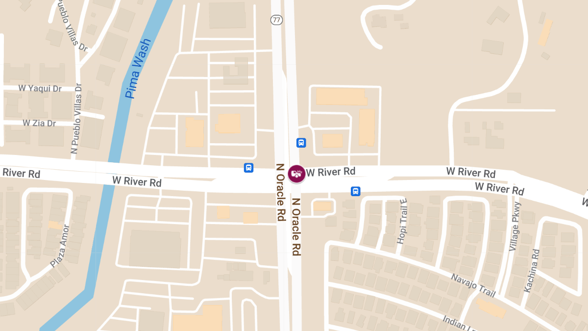 Injury Crash at River Rd & Oracle Rd