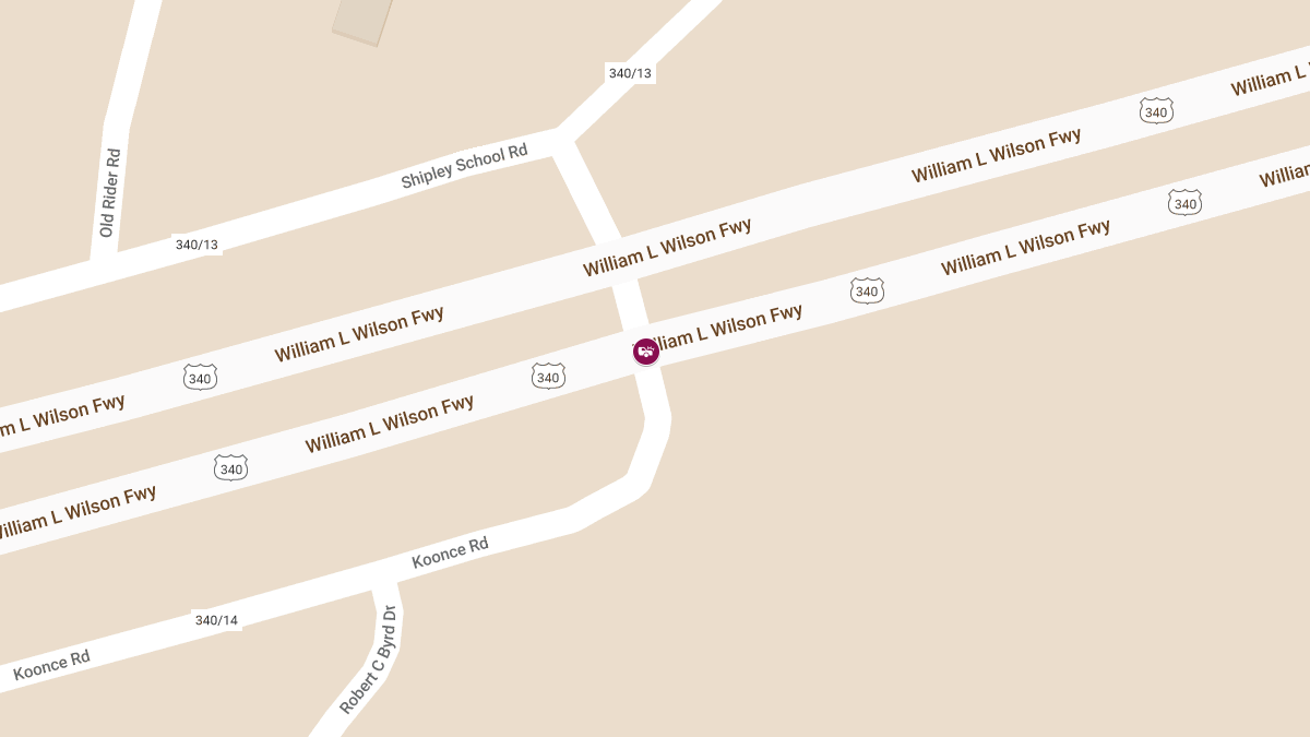 Injury Crash at Rt 340 & Koonce Rd
