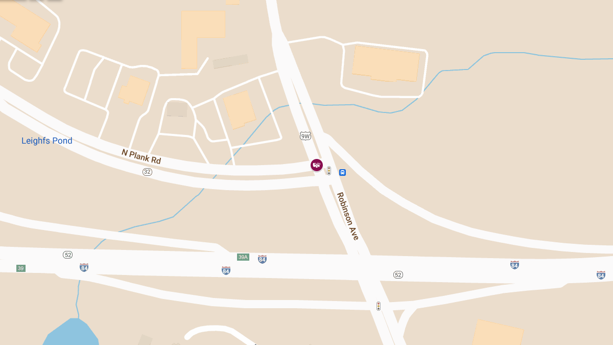 Injury Crash at Rt 9W & North Plank Rd