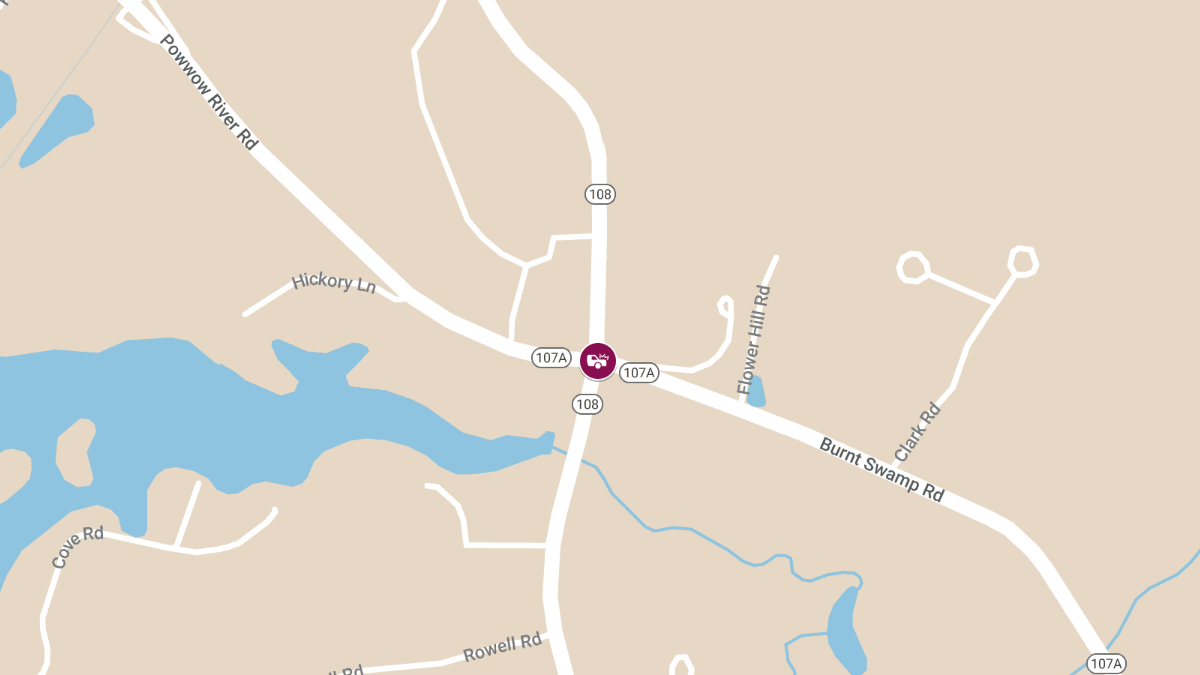 Injury Crash at Rte 108 & Rte 107A in East Kingston
