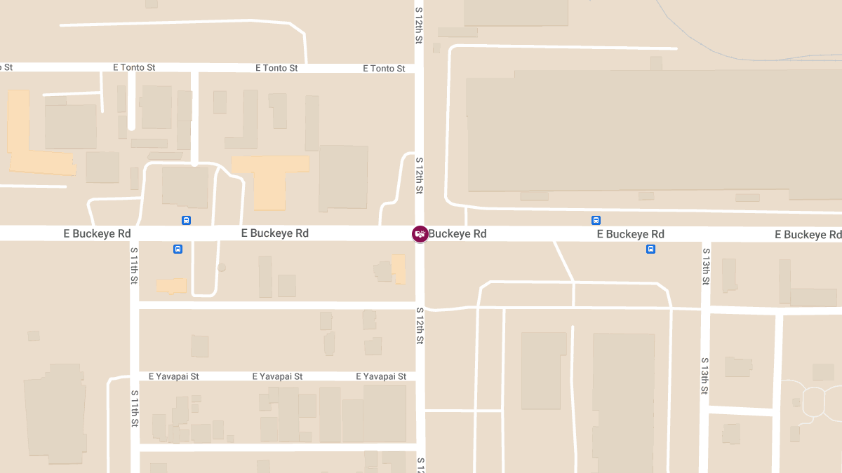 Injury Crash at S 12th St & E Buckeye Rd in Central City