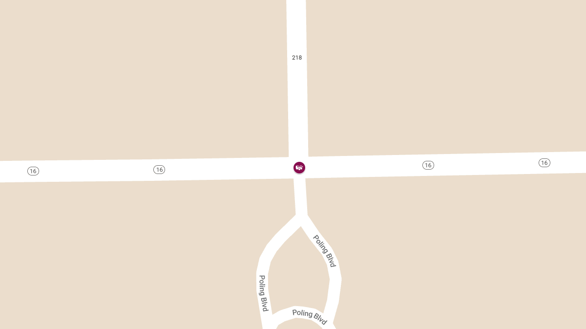 Injury Crash at SR-16 & CR-218