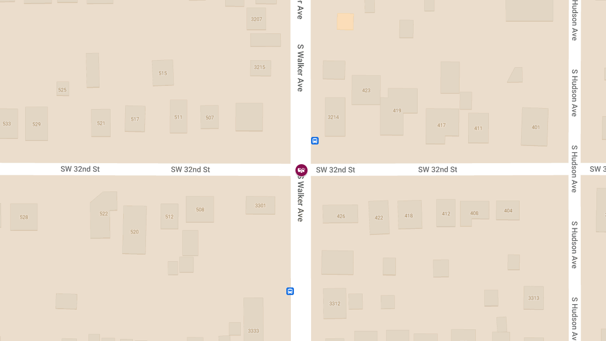 njury Crash at SW 32nd St & S Walker Ave