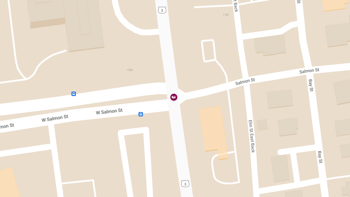 Injury Crash at Salmon St & Elm St
