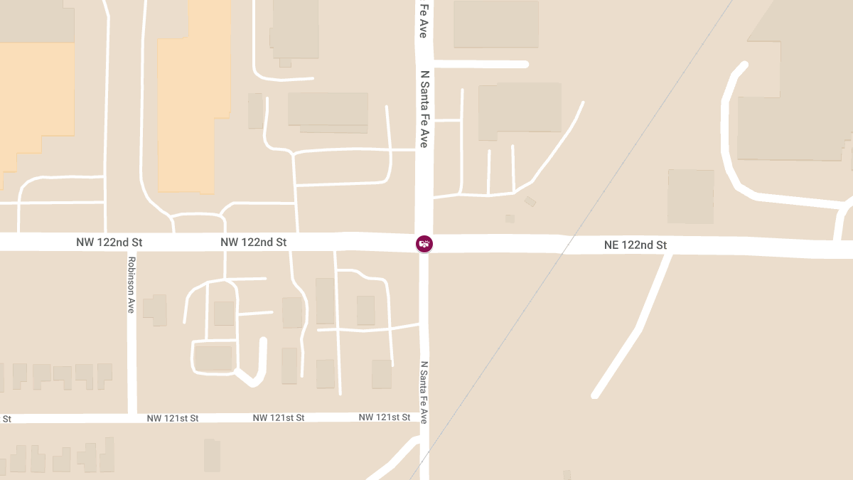 Injury Crash at Santa Fe Ave & Northwest 122nd St
