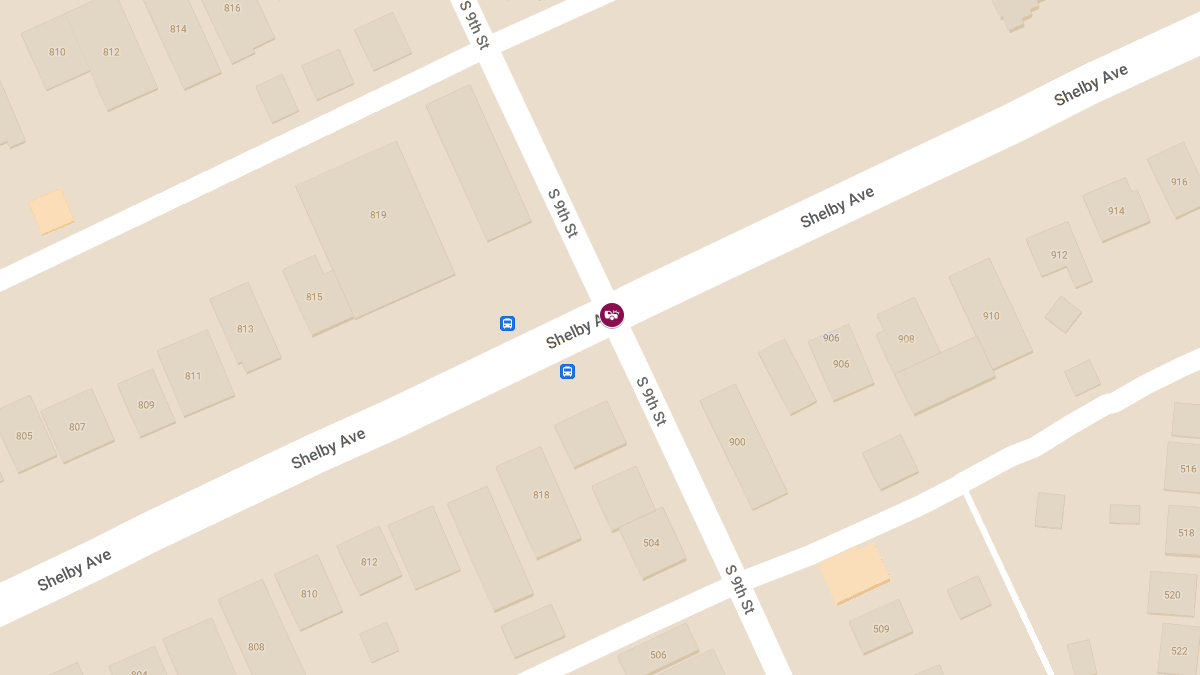 Injury Crash at Shelby Ave & S 9th St