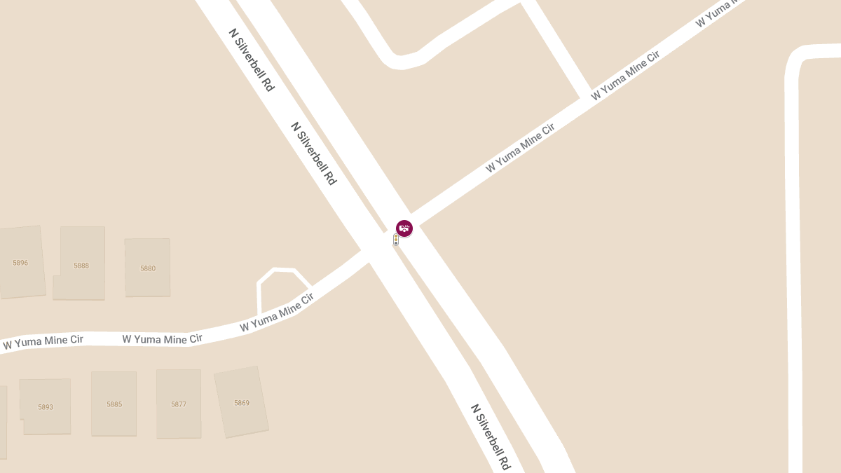 Injury Crash at Silverbell Rd & Yuma Mine Cir