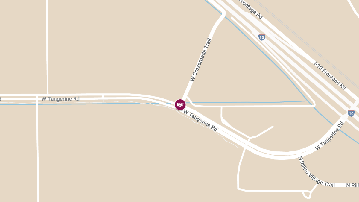 Injury Crash at Tangerine Rd & Crossroads Trail