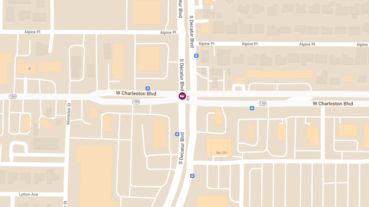 Injury Crash at W Charleston Blvd & S Decatur Blvd
