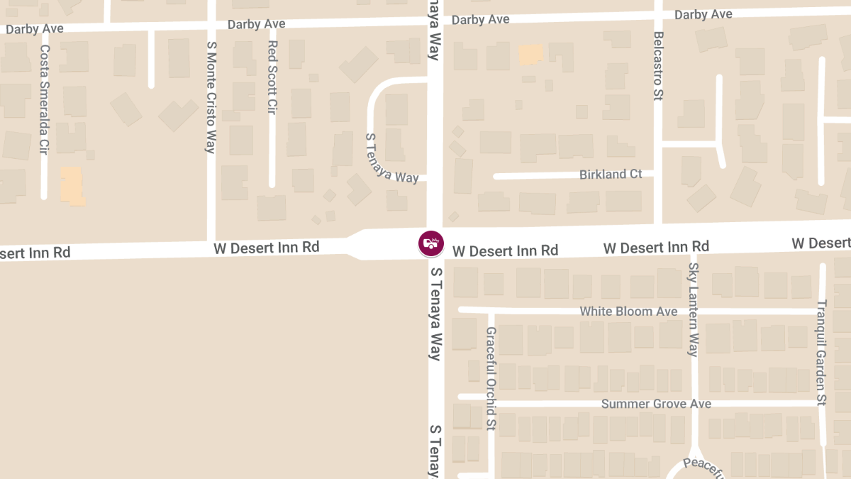 Injury Crash at W Desert Inn Rd & S Tenaya Way